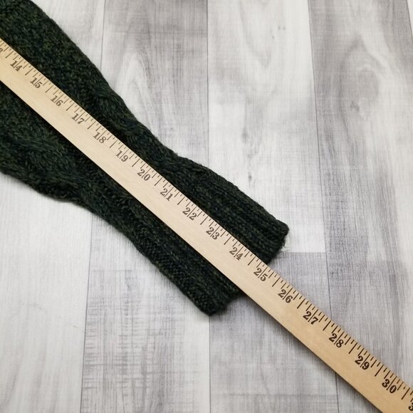 ✅Womens S 89th & Madison Green Long Cardigan Sweater Chunky Cable Knit Duster - Picture 5 of 10